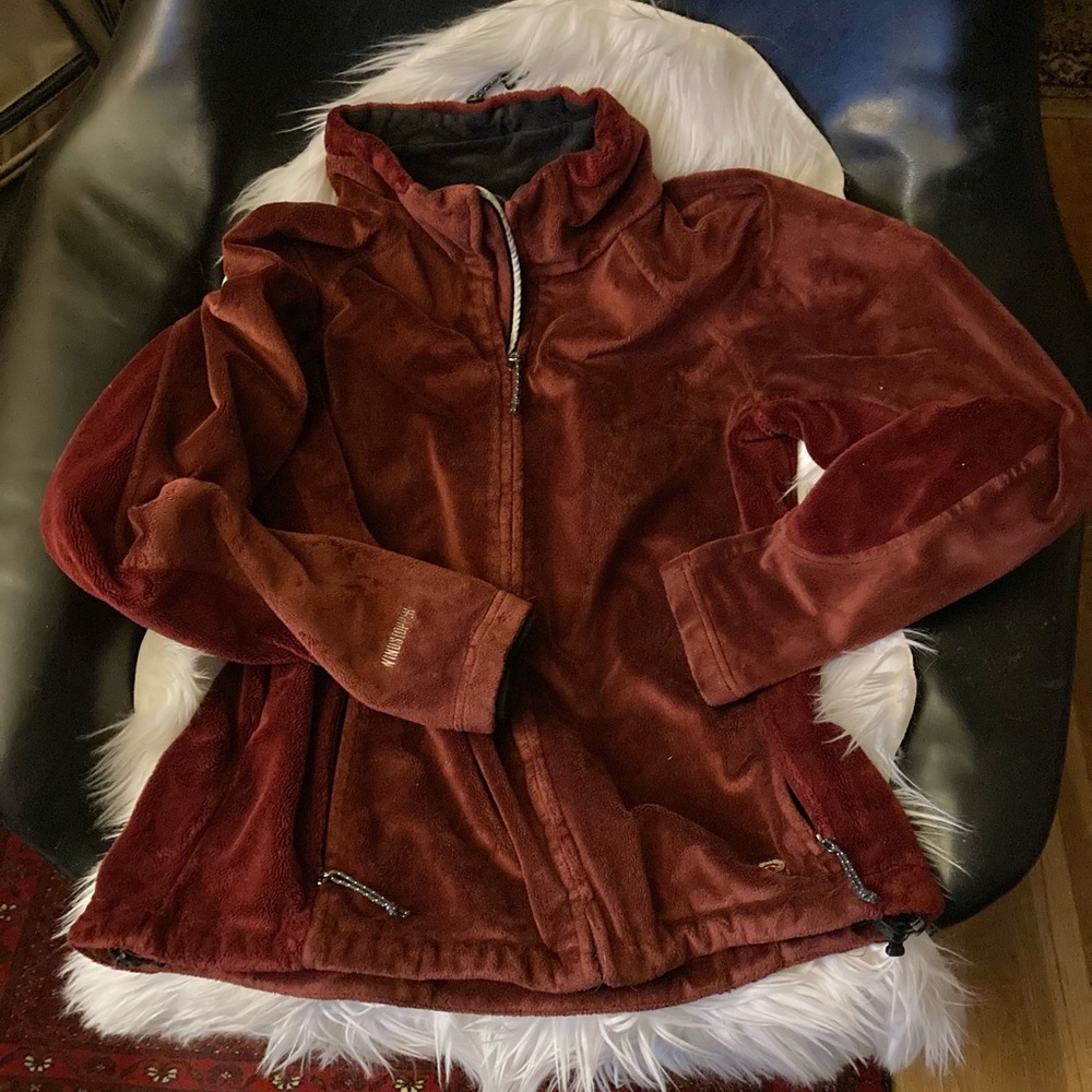 Rust Red Mountain Hardware Fleece Windstopper Jacket L